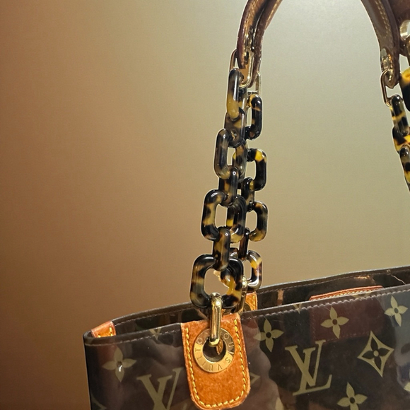 Women's Louis Vuitton Tote Bag One Size Brown Tan - Picture 3 of 16